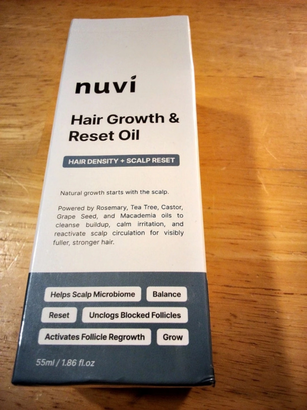 nuvi Hair Growth & Reset Oil Hair Density Scalp Reset NWT